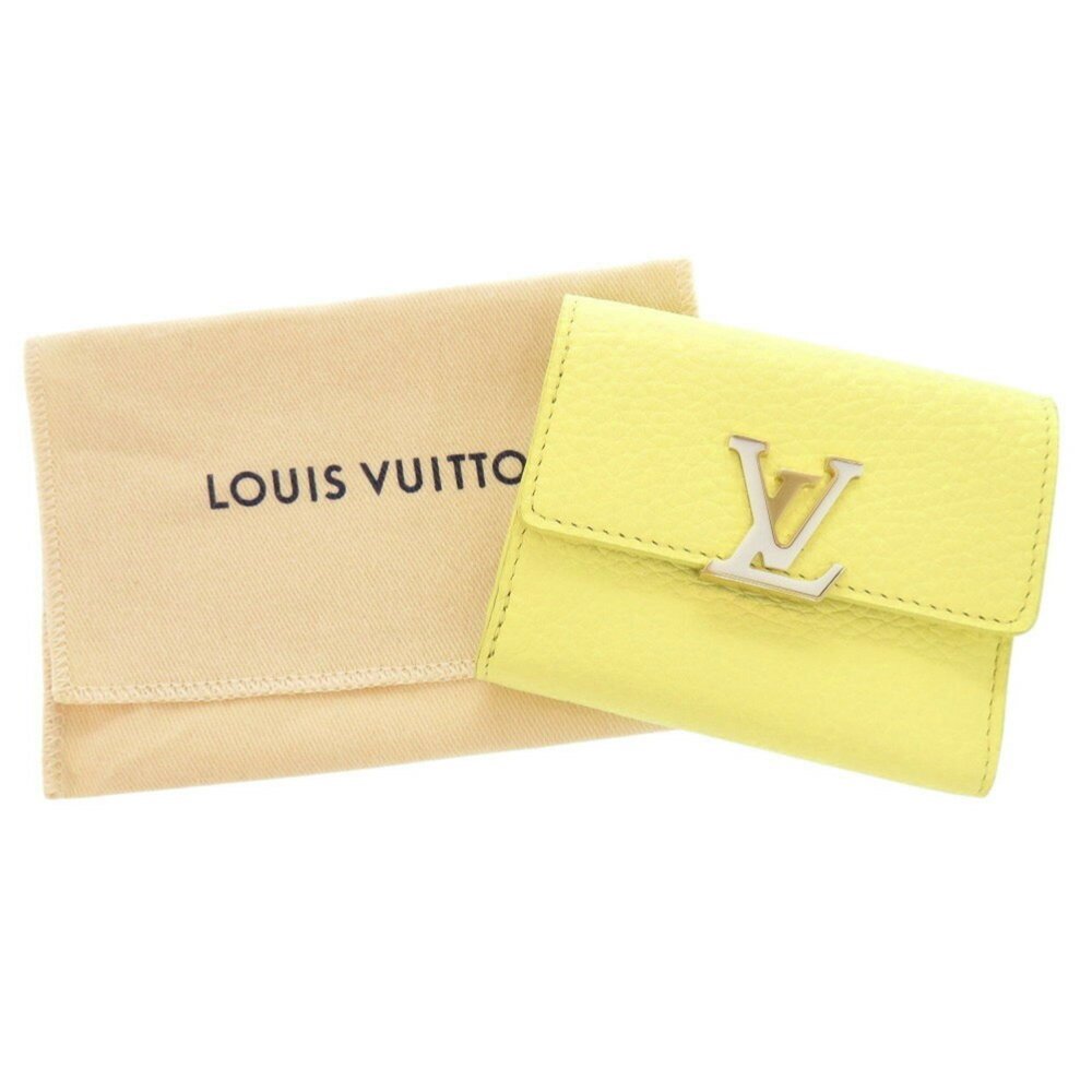 LOUIS VUITTON Yellow Leather Wallet - Picture 3 of 9
